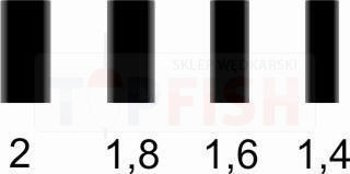 Kamatsu Mosiężna Rurka Podwójna 1.8mm - op.10szt