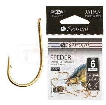 Haczyki Mikado Sensual Feeder Nr 6 - Czarne