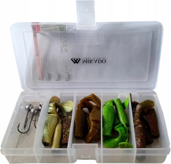 Mikado Zestaw 12 przynęt Fishunter Sandacz 7.5cm