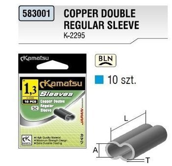 Kamatsu Copper Double Regular Sleeve 1,3mm - 10szt