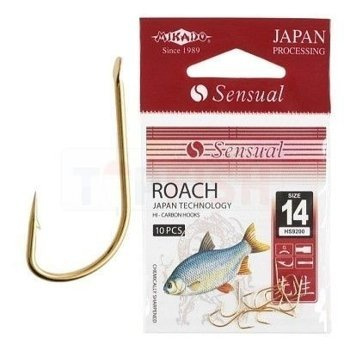 Haczyki Mikado Sensual Roach Nr 12 - Złote