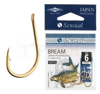 Haczyki Mikado Sensual - Bream Nr 12 Złote