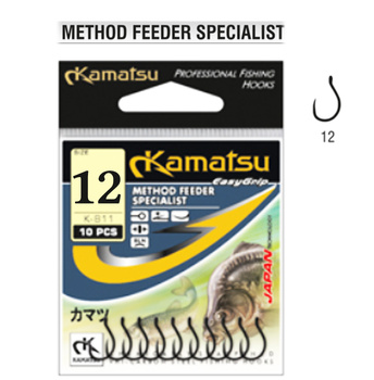 Kamatsu Method Feeder Specialist 12 Czarny Nikiel Oczko
